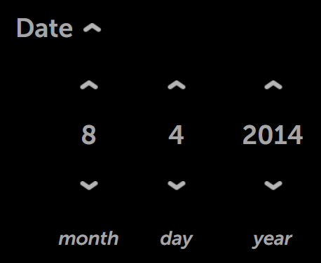 Date Picker (Expanded)