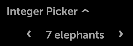 Expandable Integer Picker (Expanded)