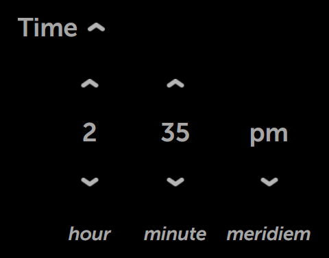 Time Picker (Expanded)